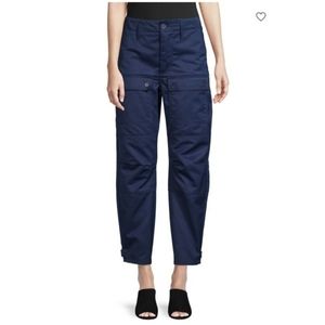 MAJE | NAVY TWILL CARGO PANTS